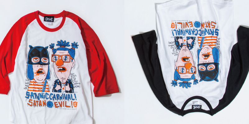 “SATANIC COUPLE 3/4 sleeve tee” Designed By TM paint